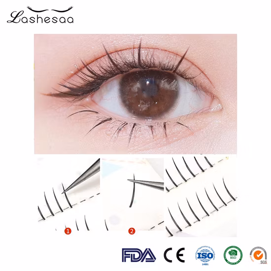 Good Quality Cluster Lashes Premade Volume Fans Eyelash Extensions B Curl Cluster Lashes