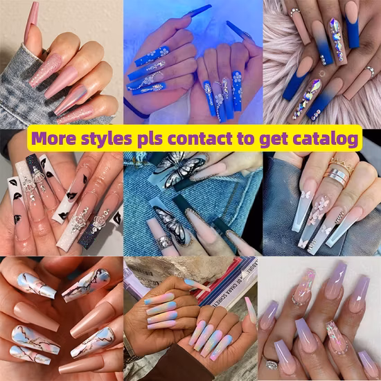 High Quality Wholesale Custom Cheap False Nails Press on Nails Artificial Fingernails